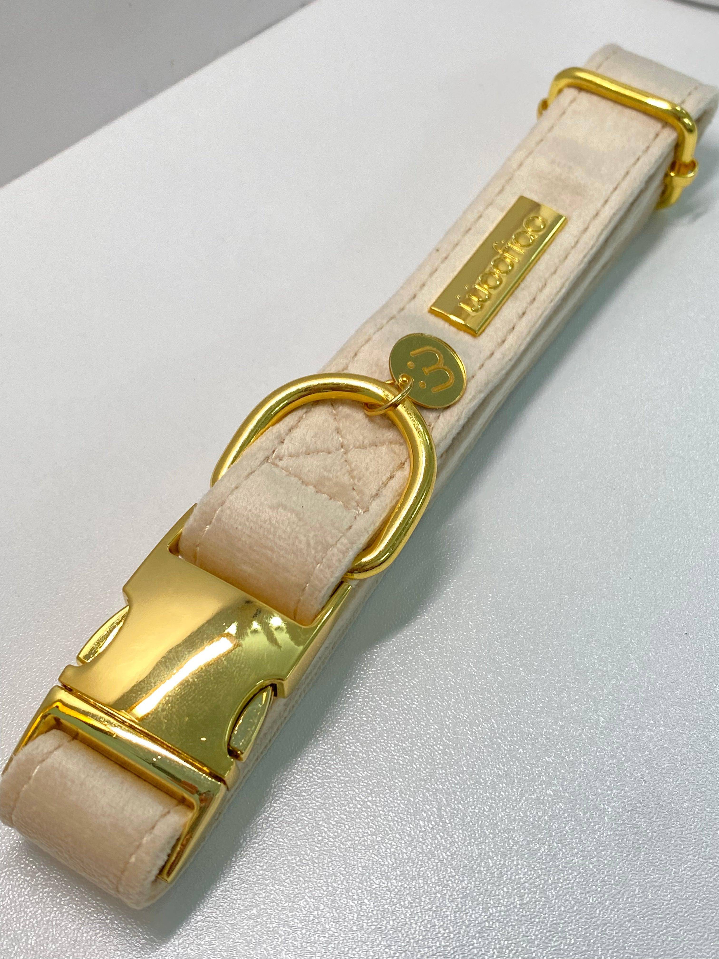 Chai Velvet Dog Collar - Woofiao