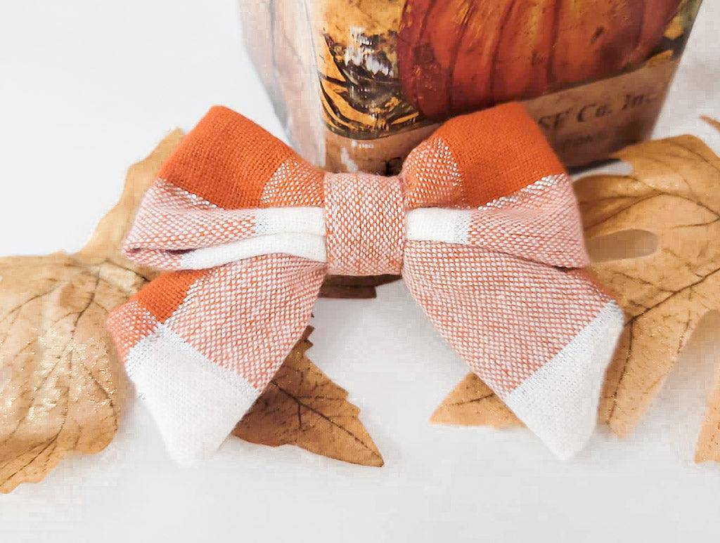 Pumpkin Patch Hair Bow - Woofiao