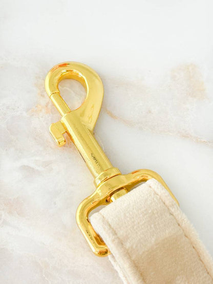 Ivory Velvet Seatbelt - Woofiao