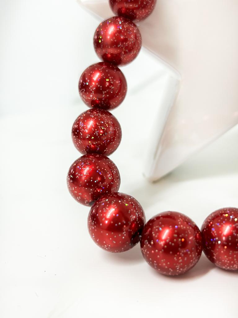 Mistletoe Glitter Dog Necklace